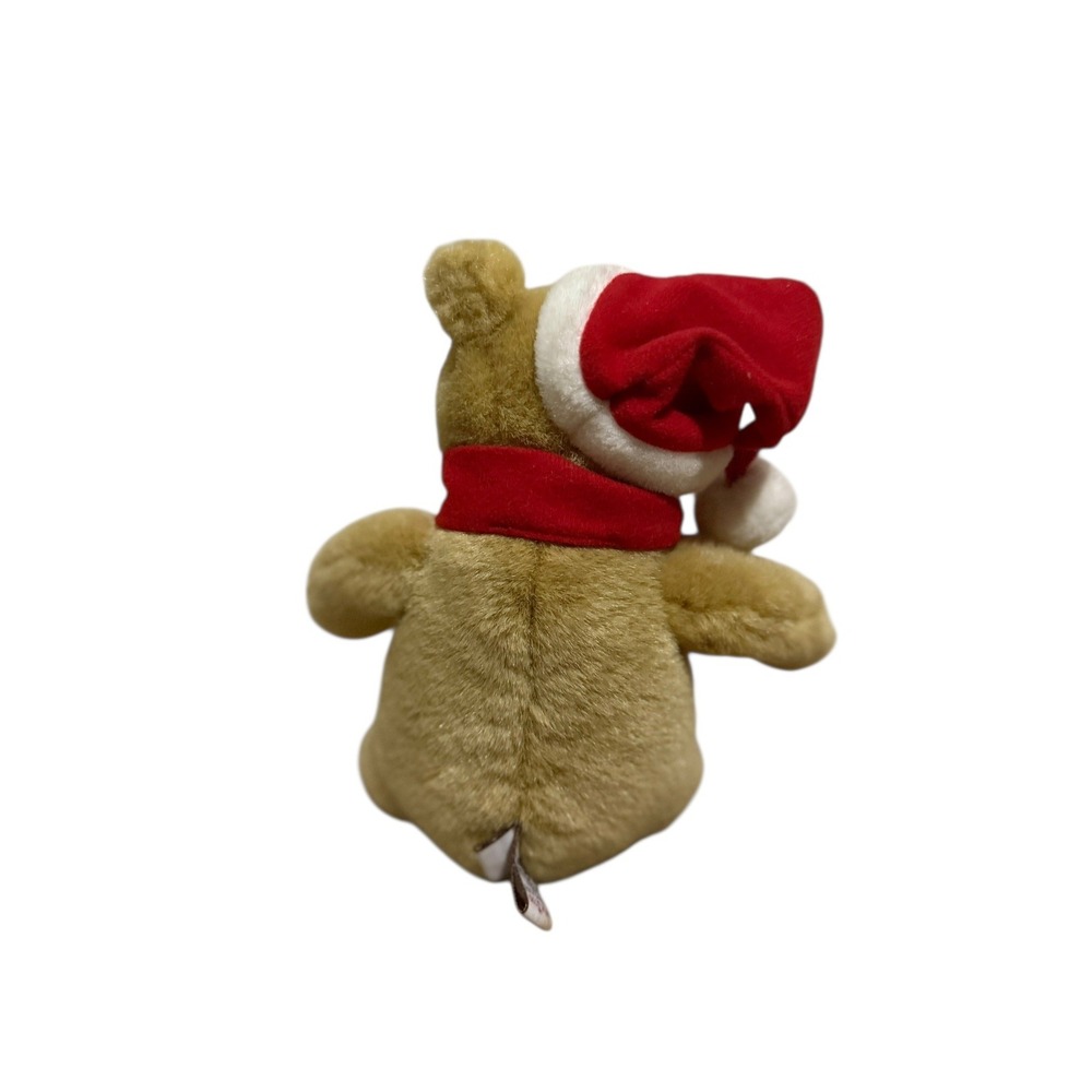 Gund Classic Winnie the Pooh Bear Christmas Holiday Red Santa Plush 9in Soft Euc - Picture 3 of 3